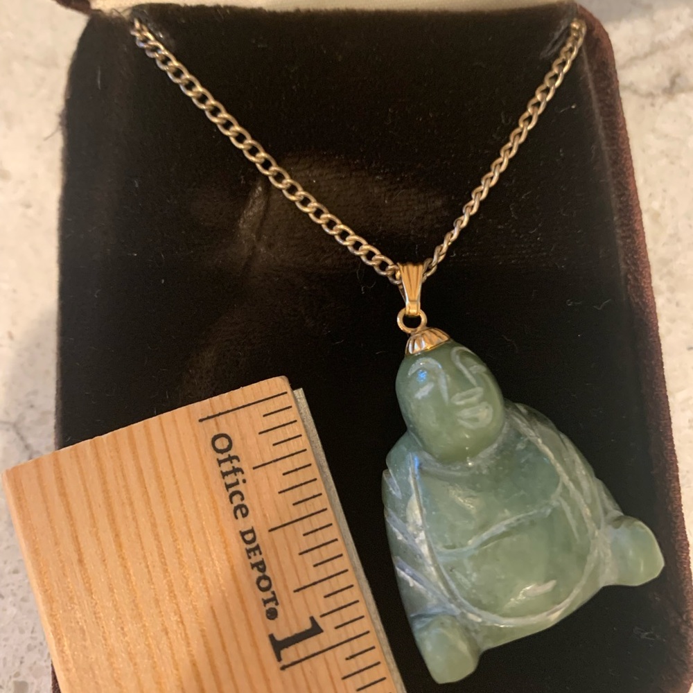 Jade Buddha necklace